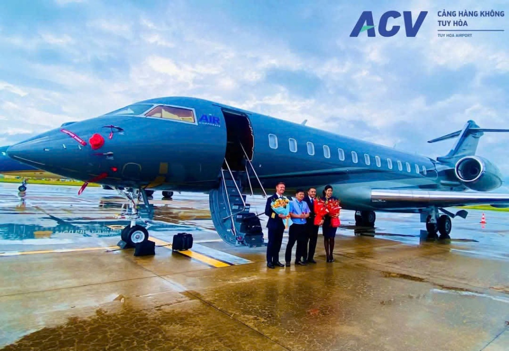 Cảng hàng không Tuy Hòa đón chuyến bay charter quốc tế 